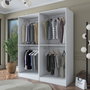 Hanah Home Armario Blanco con Estanterías Personalizables